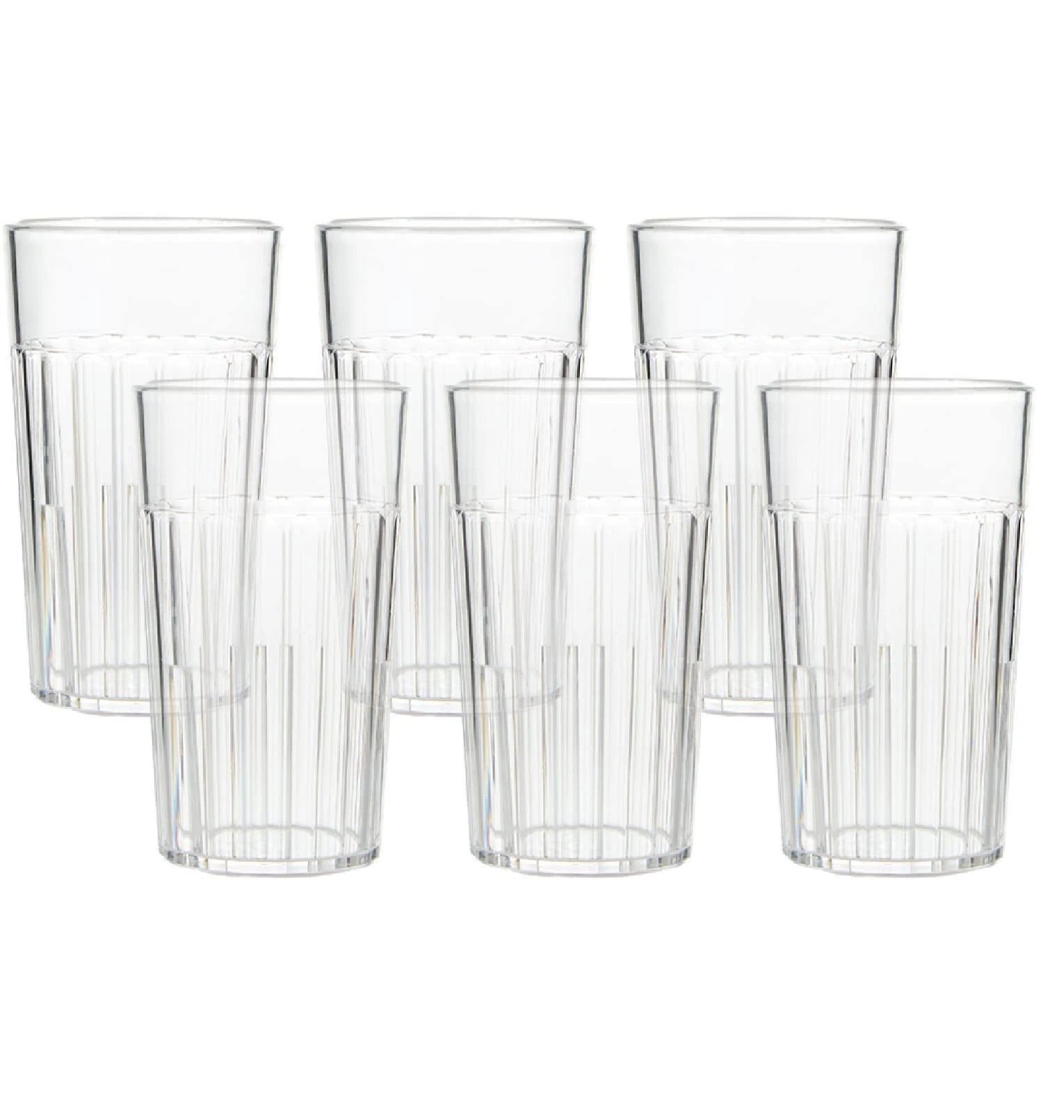 6 oz Clear Plastic Tumblers, Set of 6 - Made in the USA, BPA Free - Break-Res... | eBay