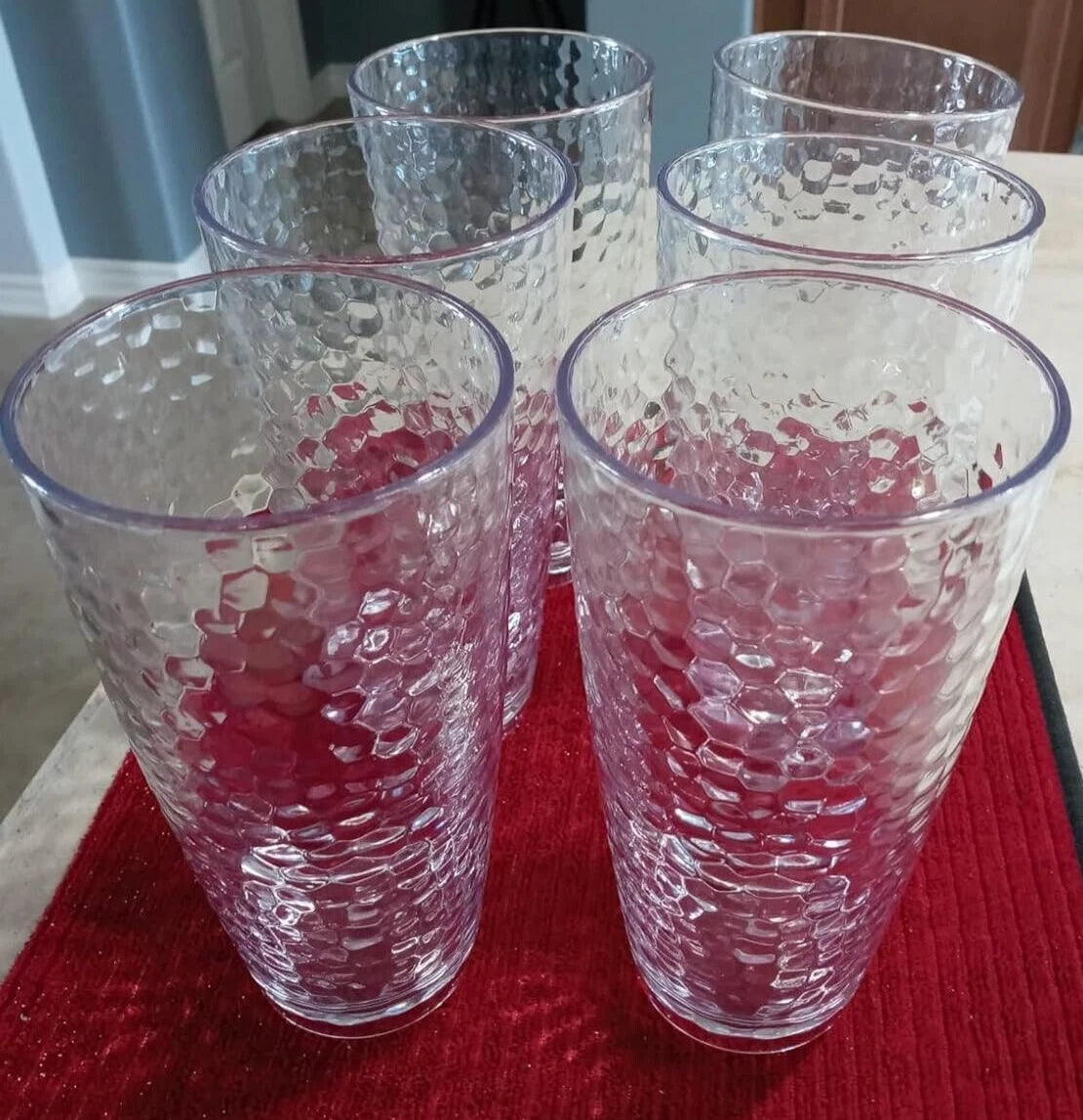 Set of 6 Large Water Tumbler Set 25 oz Highball Drinking Glasses (Clear) NEW | eBay