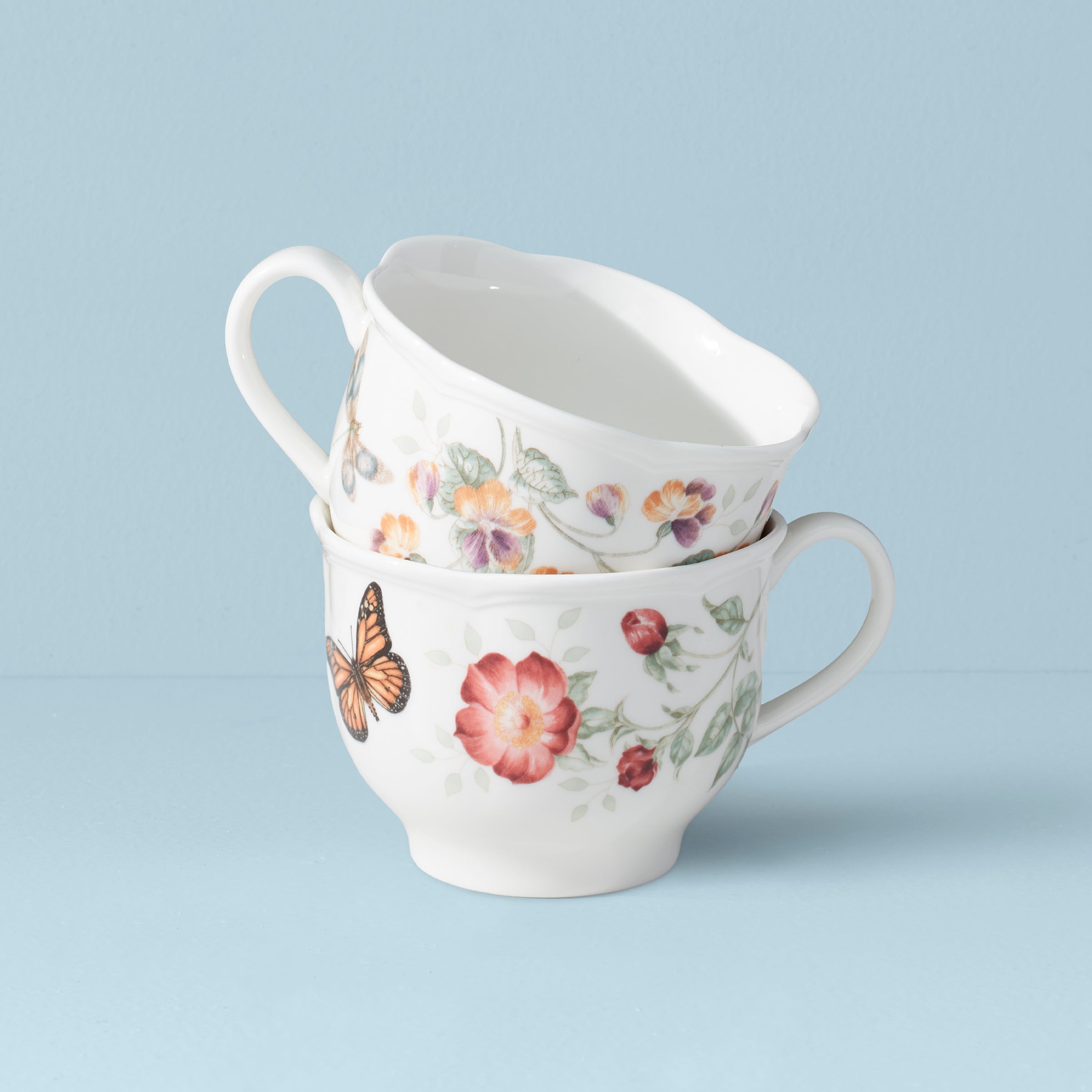 Butterfly Meadow Latte Mugs - Set of 2