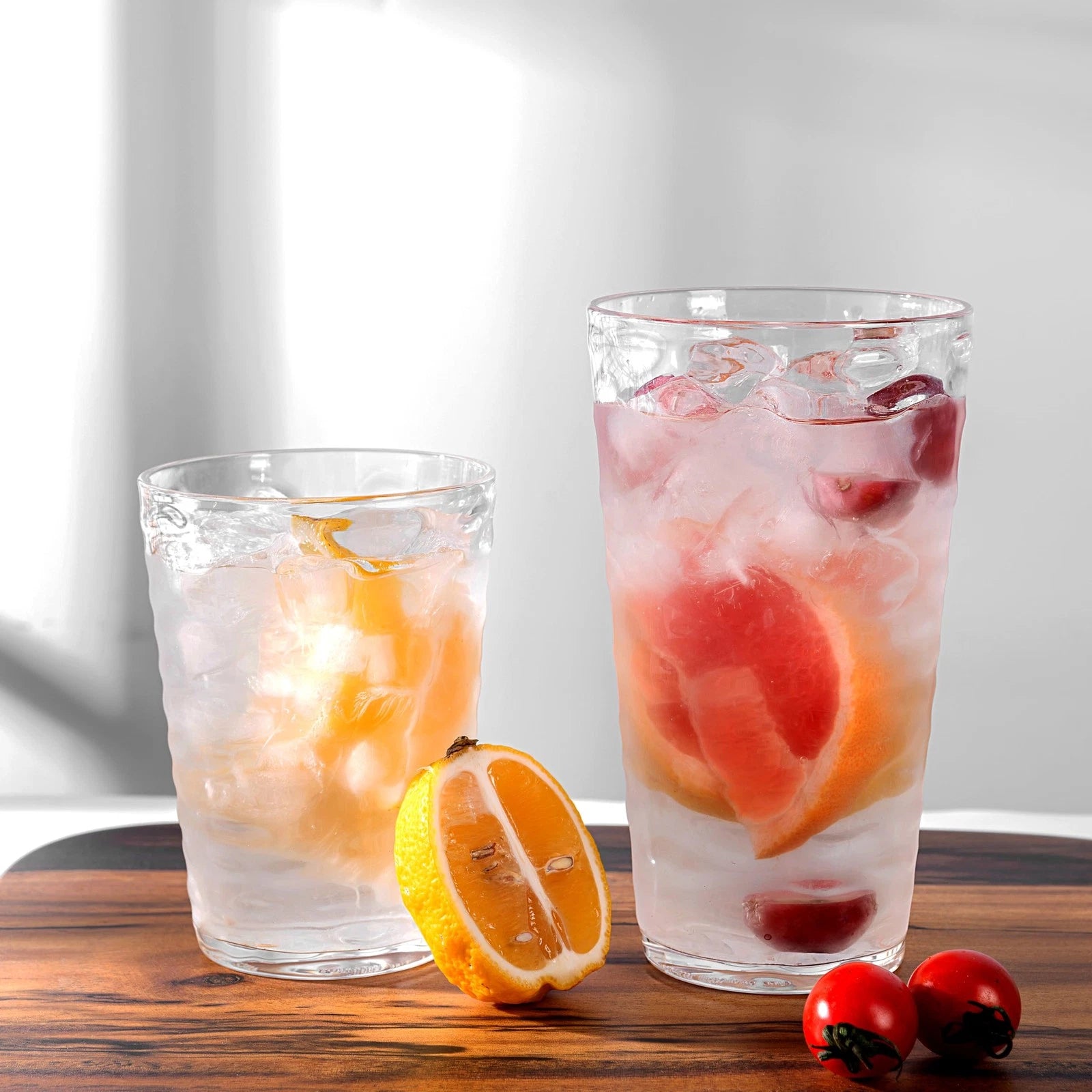 20-ounce Plastic Tumblers, Acrylic Drinking Glasses High-Balls, set of 6 Clea | eBay