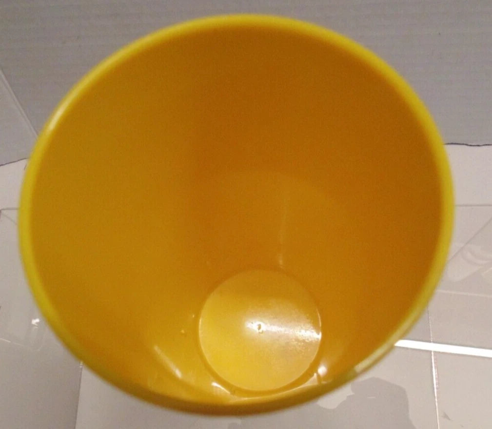 Vintage Set of 6 Yellow Retro Hard Plastic Drinking Glasses Tumblers 5.25" Tall | eBay