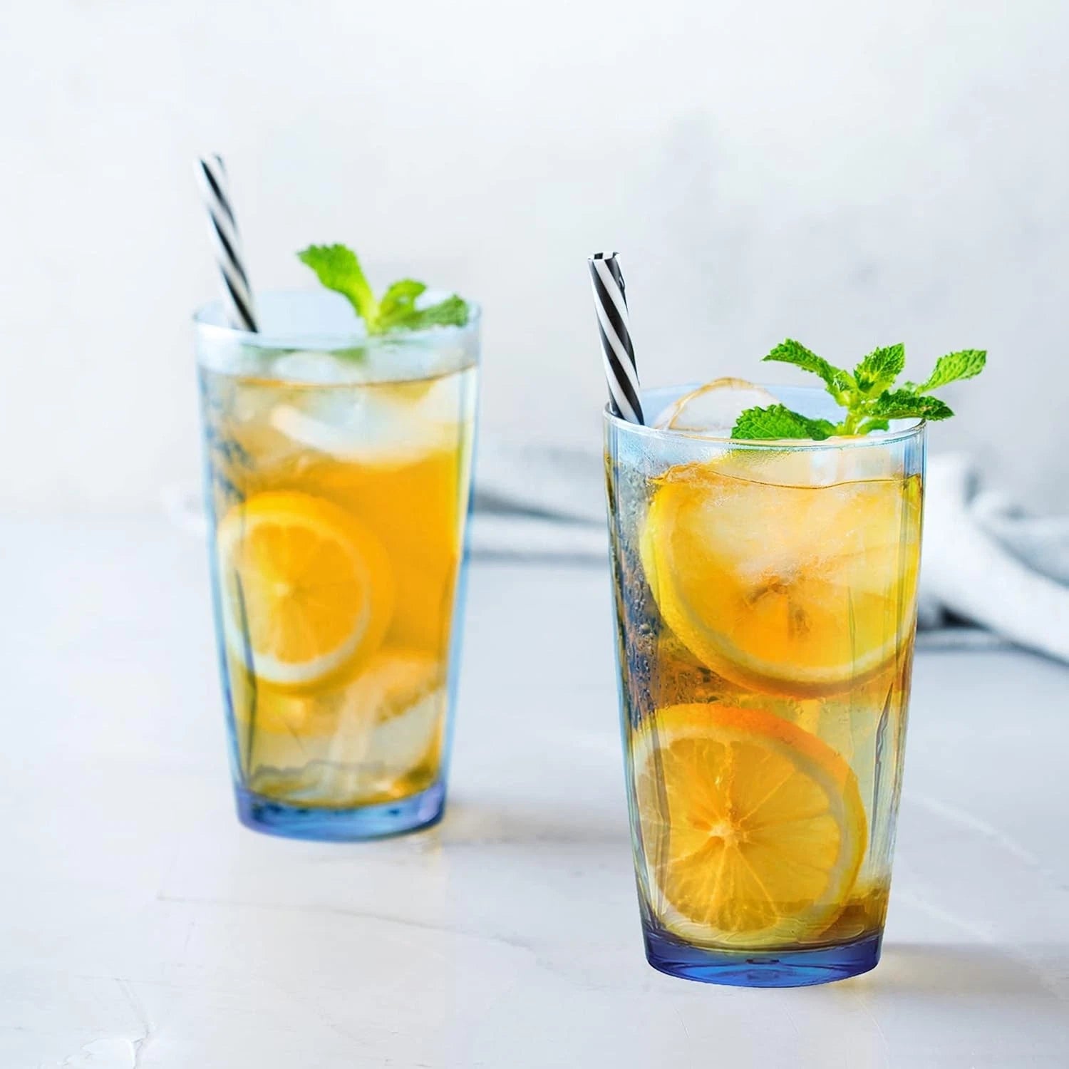 Unbreakable Plastic Drinking Glasses [Set of 6] 6 Count (Pack 1), Blue16OZ | eBay