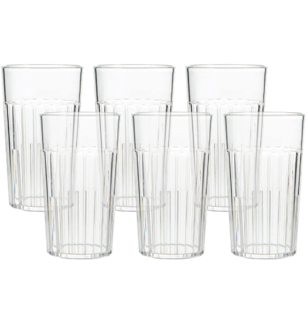 6 oz Clear Plastic Tumblers, Set of 6 - Made in the USA, BPA Free - Break-Res... | eBay