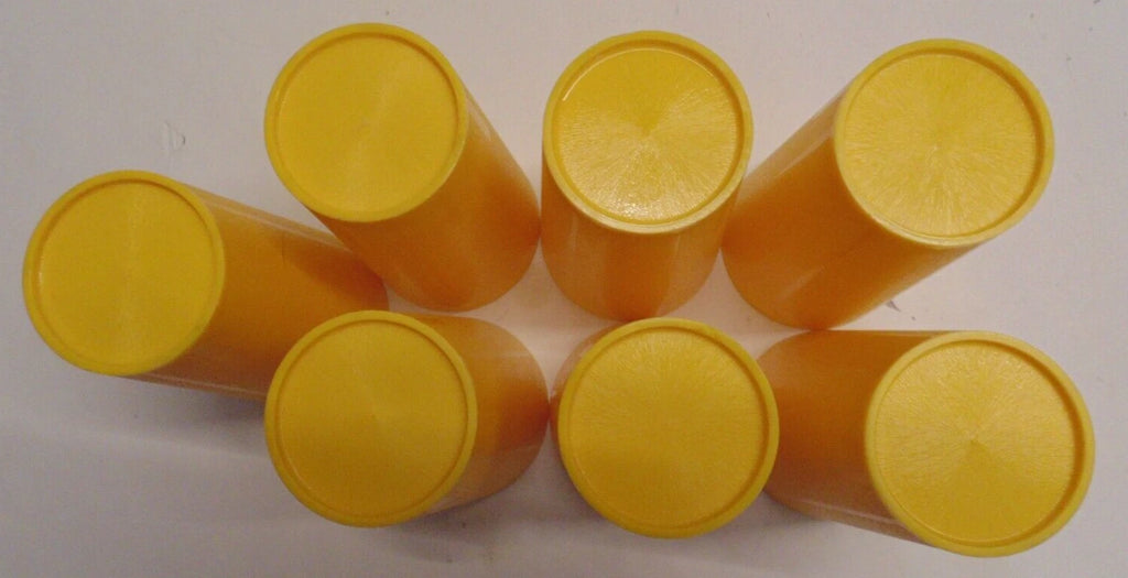 Vintage Set of 6 Yellow Retro Hard Plastic Drinking Glasses Tumblers 5.25" Tall | eBay