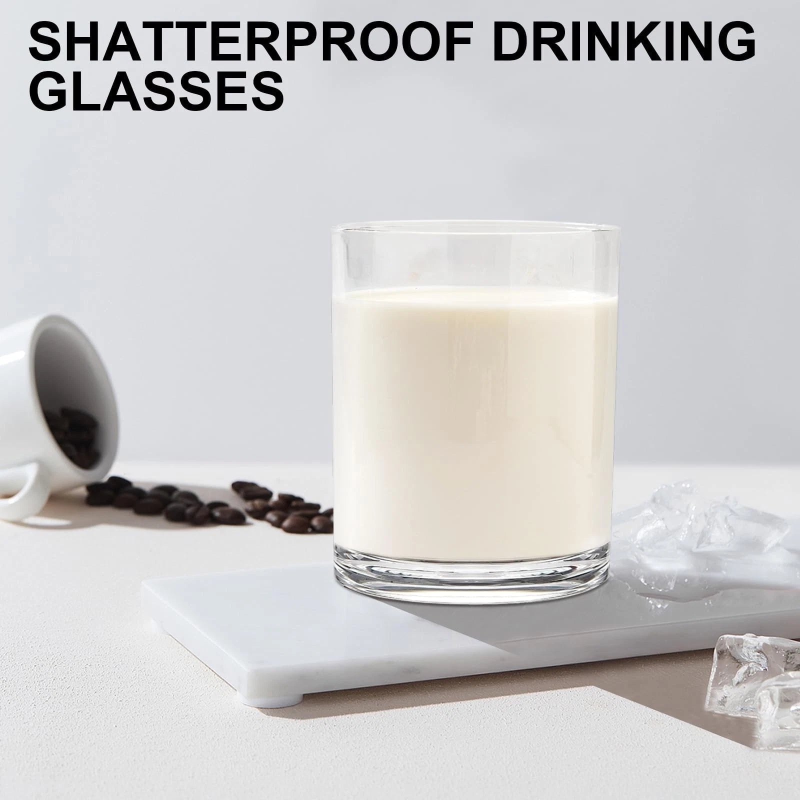 12 Oz Plastic Drinking Glasses Set Of 6 Acrylic Dishwasher Safe Cocktail Water | eBay