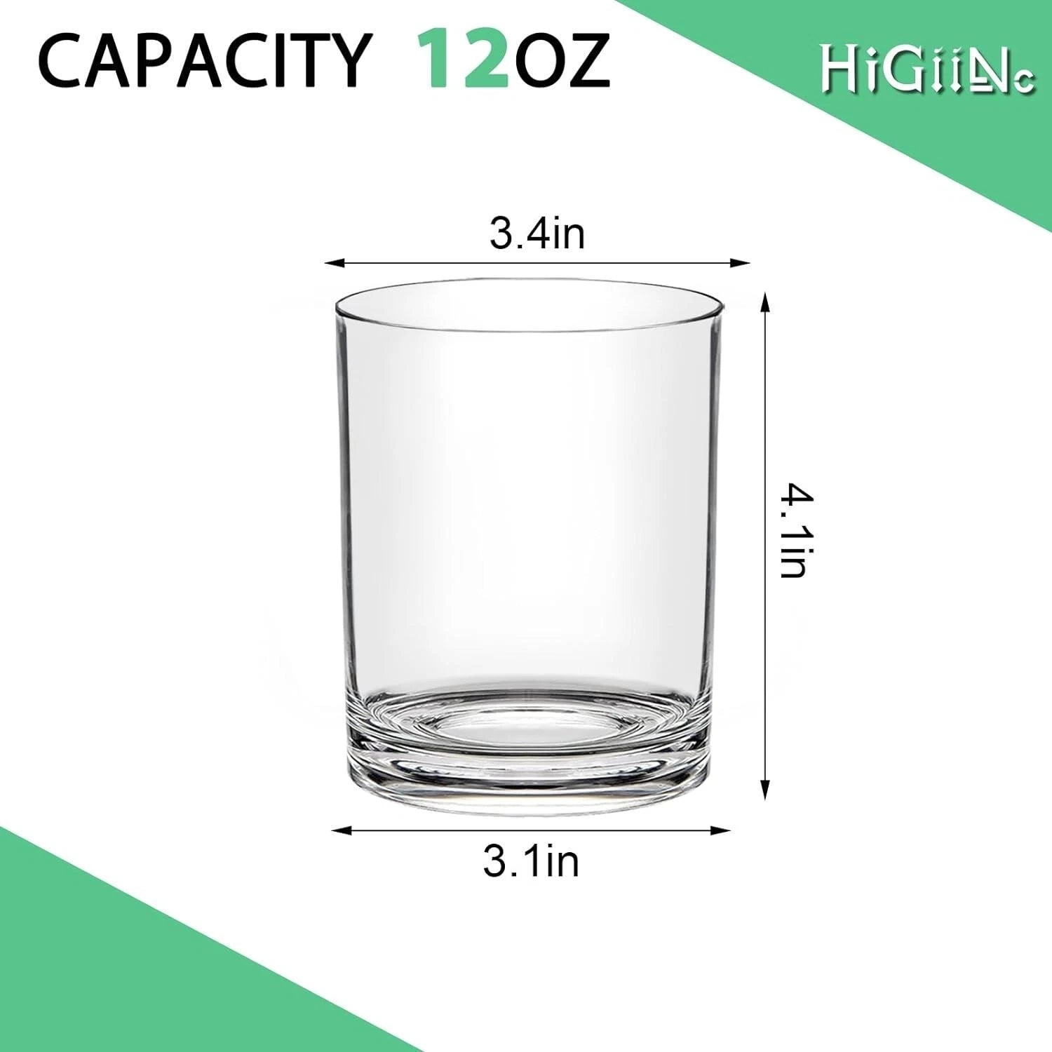 12 Oz Plastic Drinking Glasses Set Of 6 Acrylic Dishwasher Safe Cocktail Water | eBay