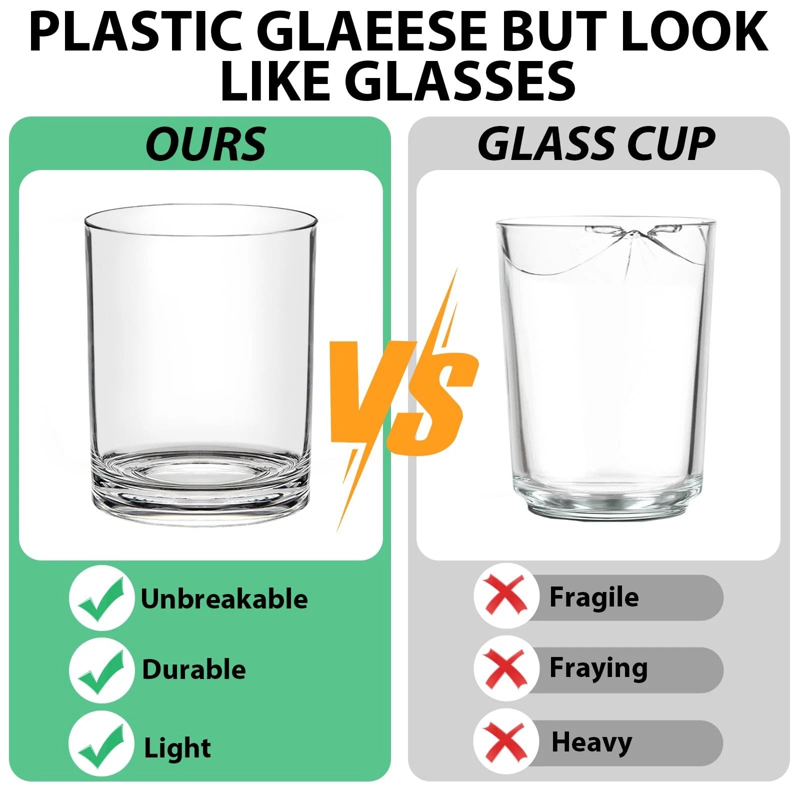 12 Oz Plastic Drinking Glasses Set Of 6 Acrylic Dishwasher Safe Cocktail Water | eBay
