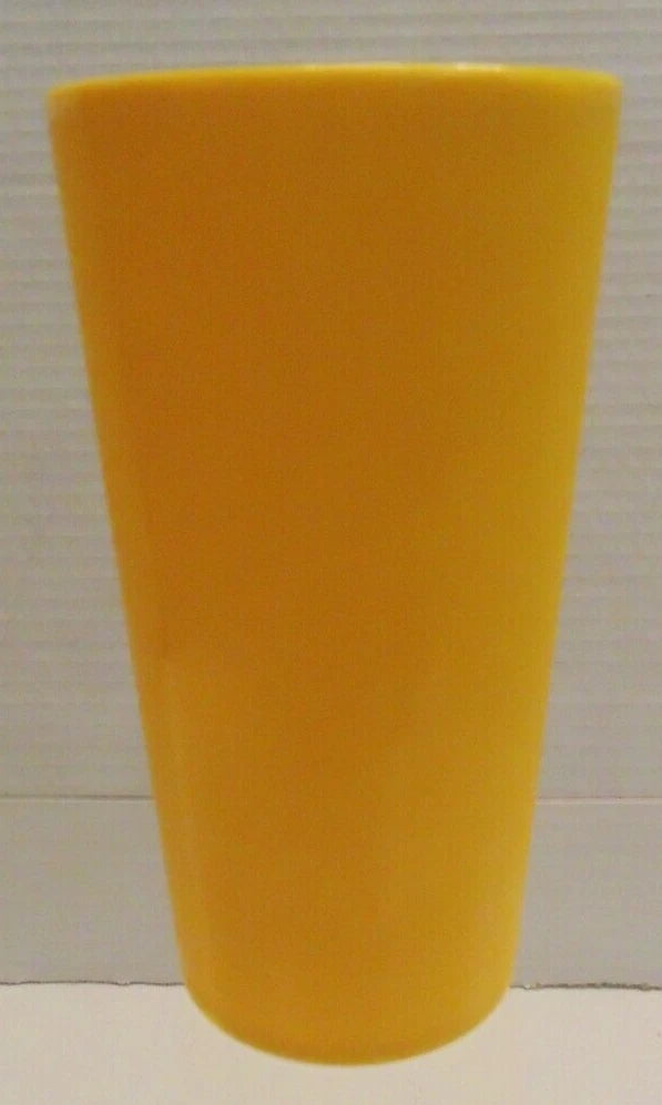 Vintage Set of 6 Yellow Retro Hard Plastic Drinking Glasses Tumblers 5.25" Tall | eBay