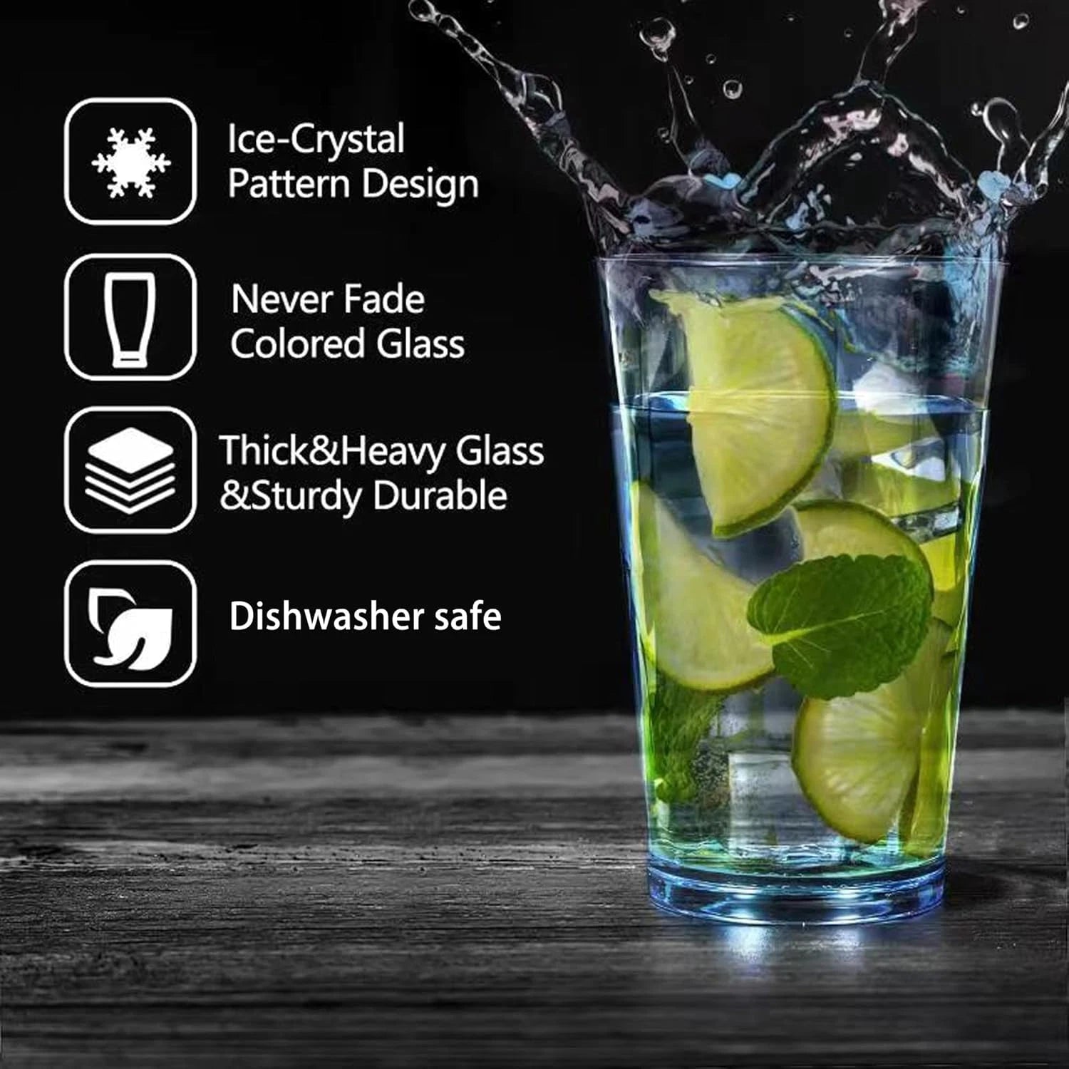Unbreakable Plastic Drinking Glasses [Set of 6] Shatterproof Tumblers, Reusable | eBay